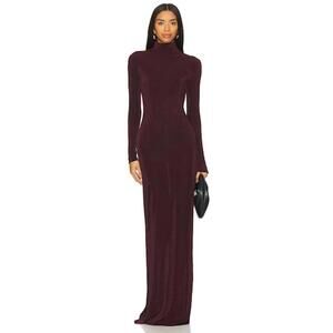 SER.O.YA Kim Maxi Dress in Merlot